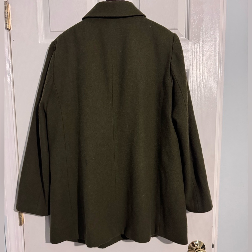 Old Navy Dark Green Pea Coat - Picture 3 of 5